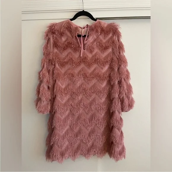 Anthropologie Pink Textured Dress - Picture 9 of 15